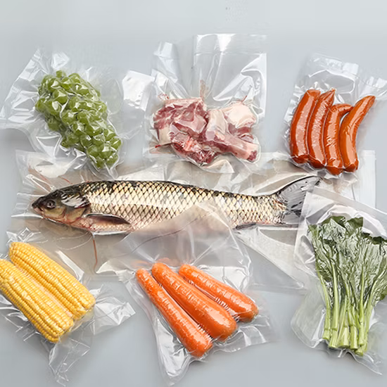 7 Layer Embossed Plastic Bags 25X25cm, Vacuum Sealer Food Bag, Pre-Cut Household Packaging Bags; Sous Vide, Freezer Frozen Bags, Rolls