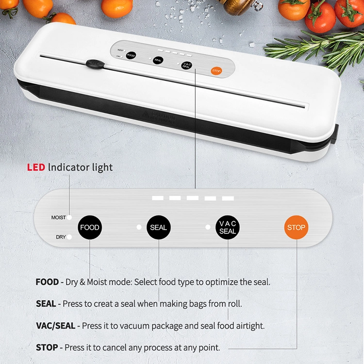 Portable Food Packing Machine with Vacuum Sealer Bags